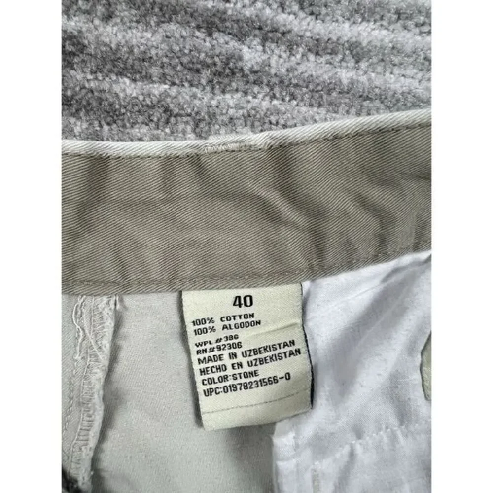 Farah Shorts Mens 40 Beige‎ Expandable Waist 100% Cotton Chino